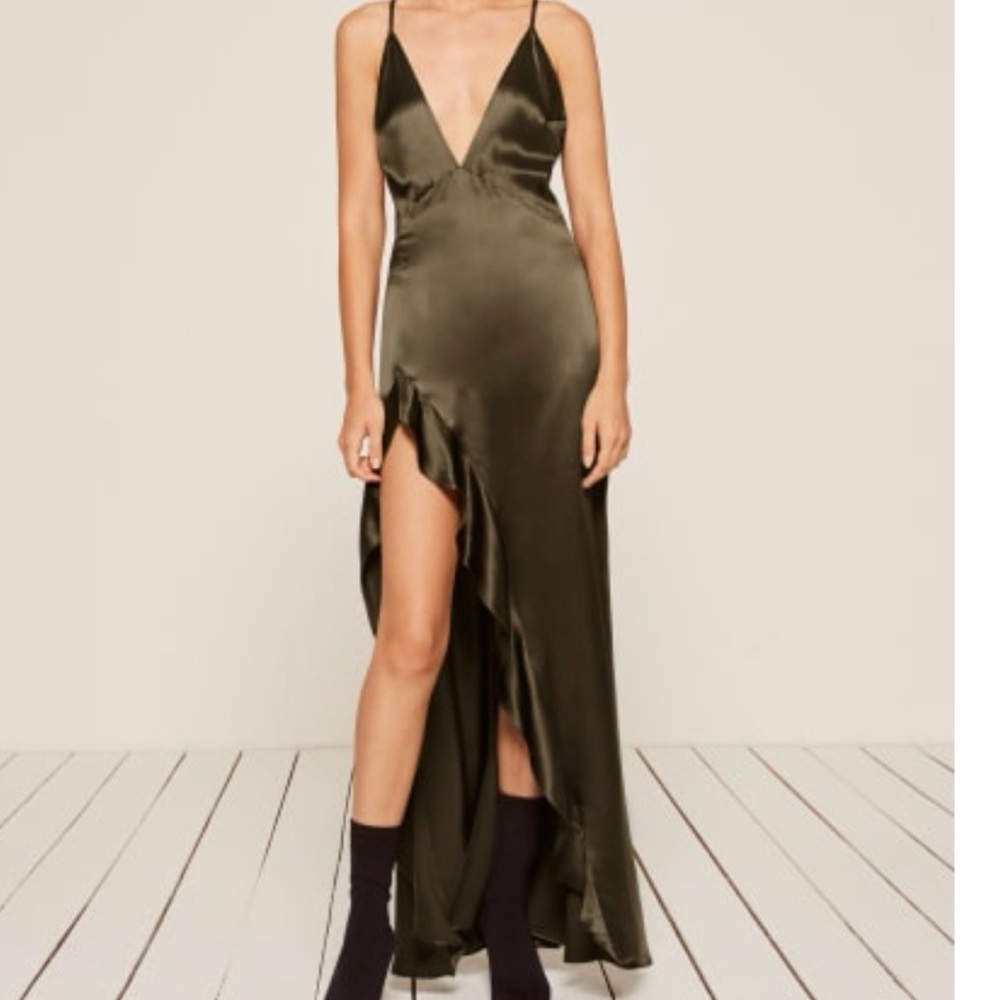 Reformation Salsa Silk Maxi Dress